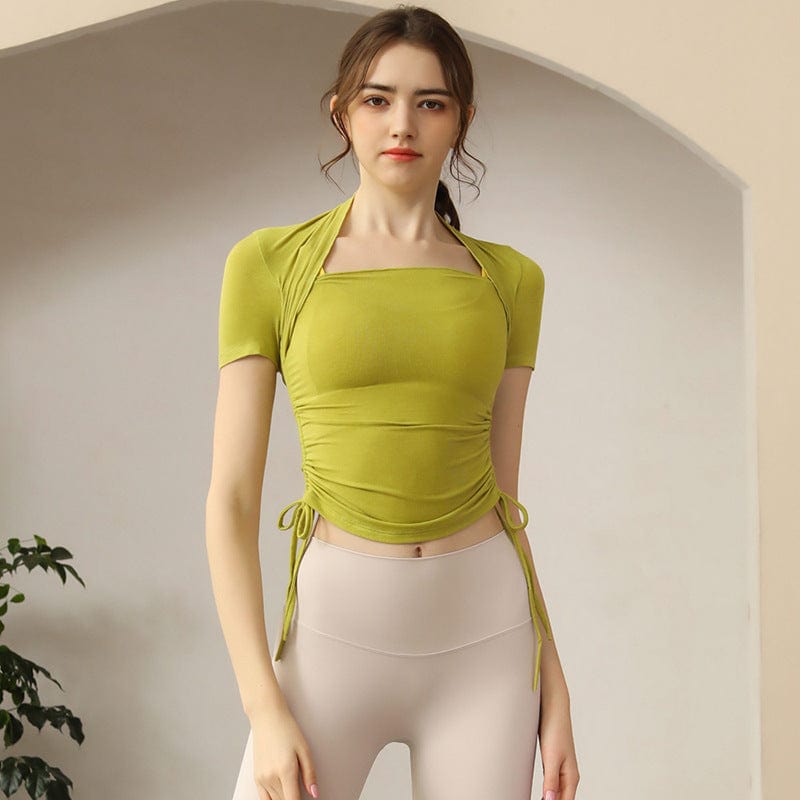 Drawstring Short Sleep Active Top