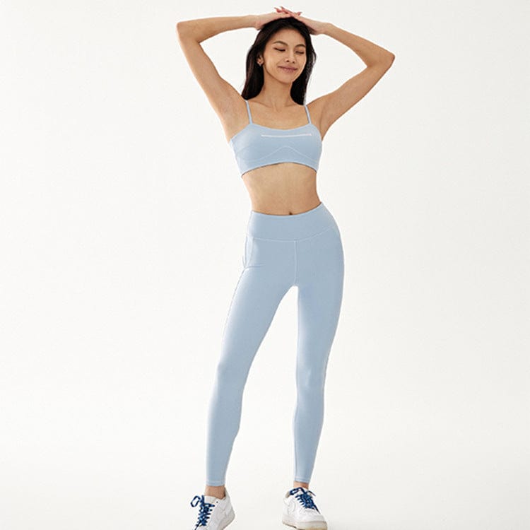 Sujetador deportivo y leggings de compresión adaptable