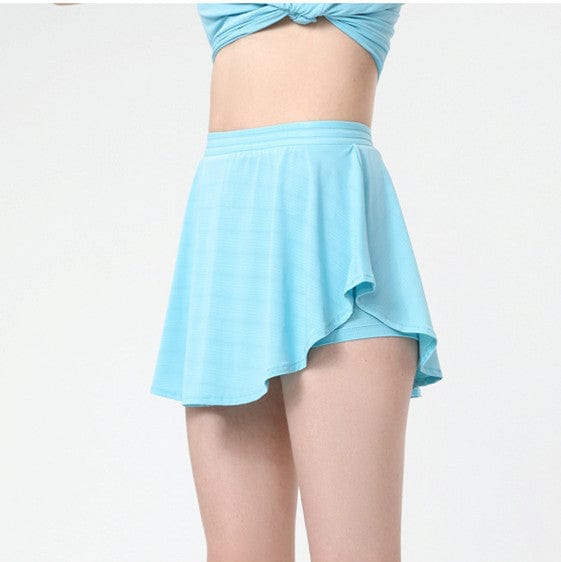 Falda pantalón activa holgada con volantes