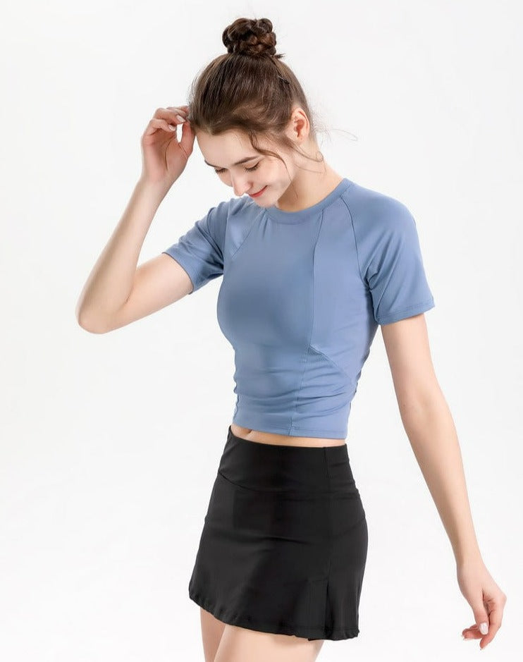 Camiseta activa de contorno