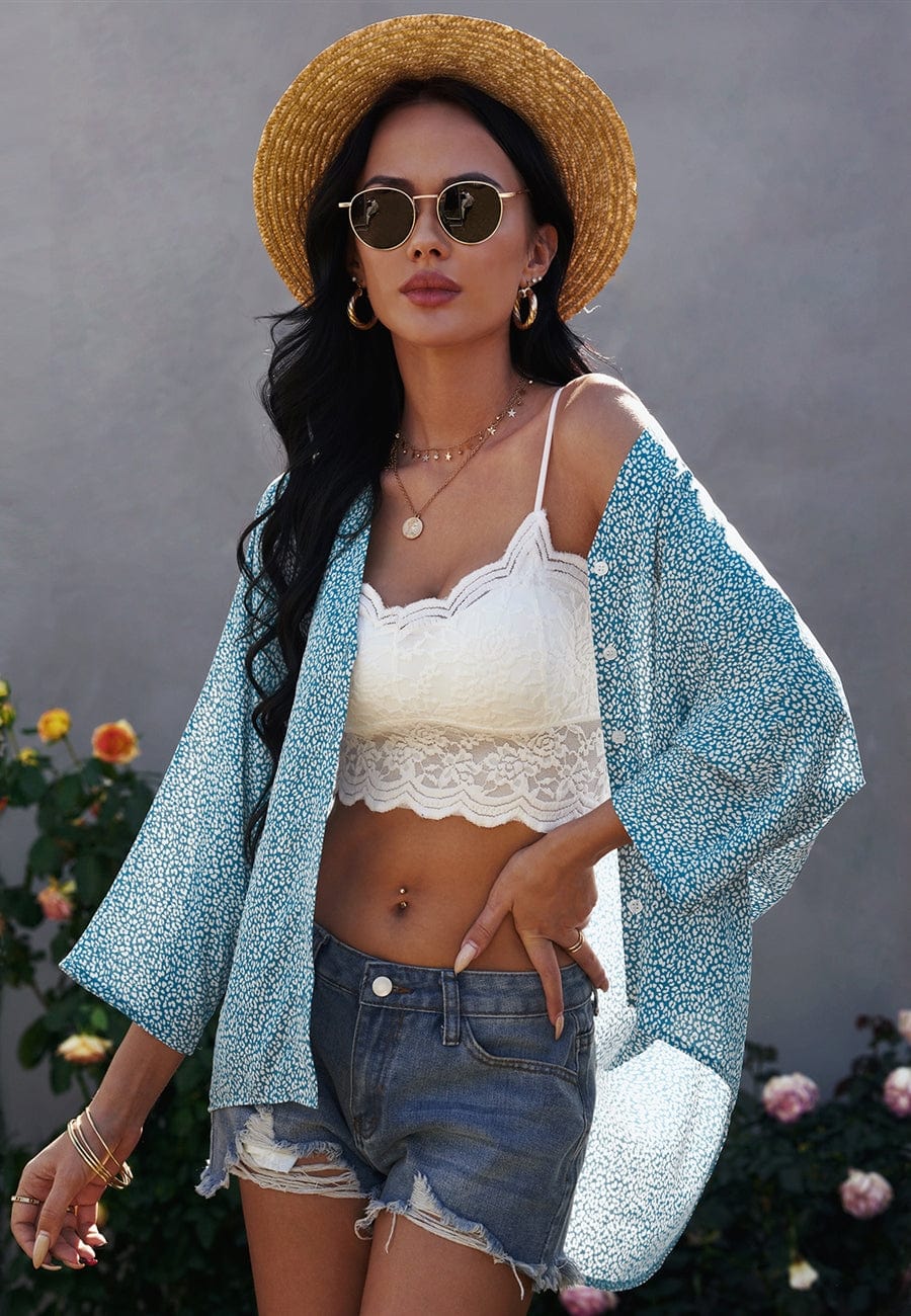 Blusa holgada con estampado animal