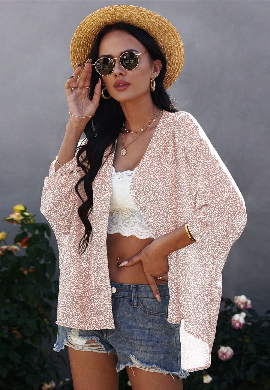 Blusa holgada con estampado animal