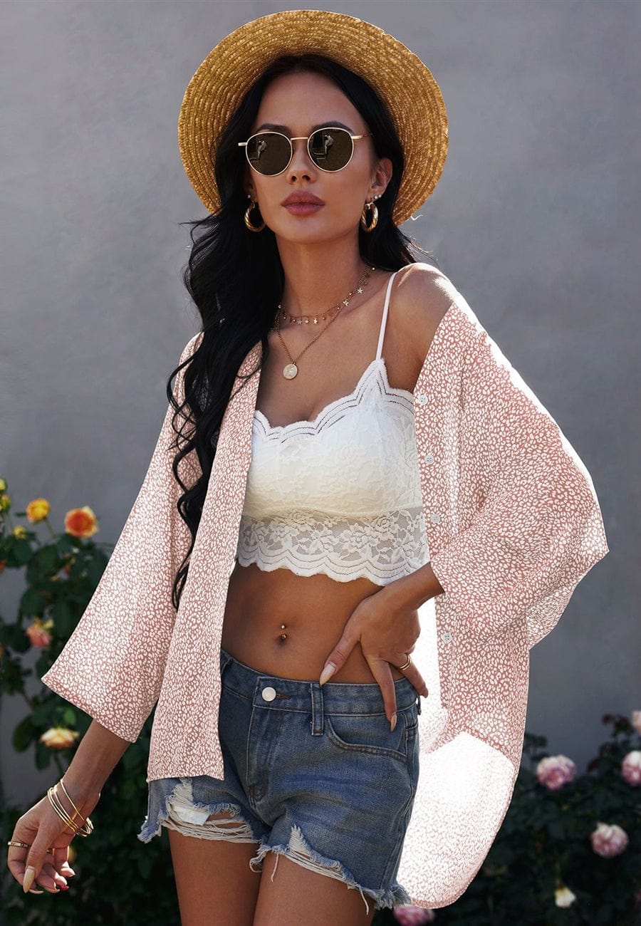 Blusa holgada con estampado animal