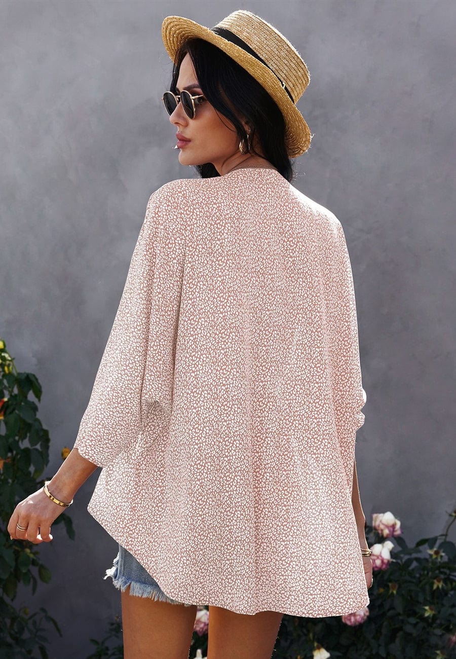 Blusa holgada con estampado animal