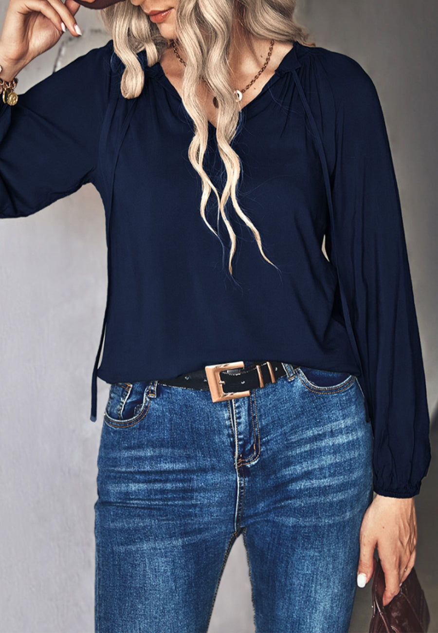 Classic Tie Neck Blouse