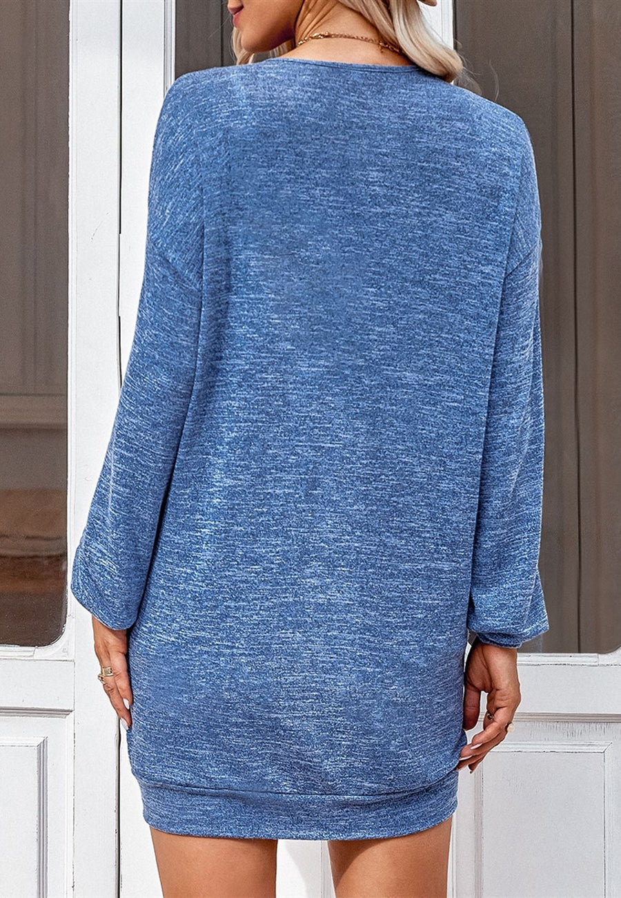 Cárdigan largo de punto teñido espacial