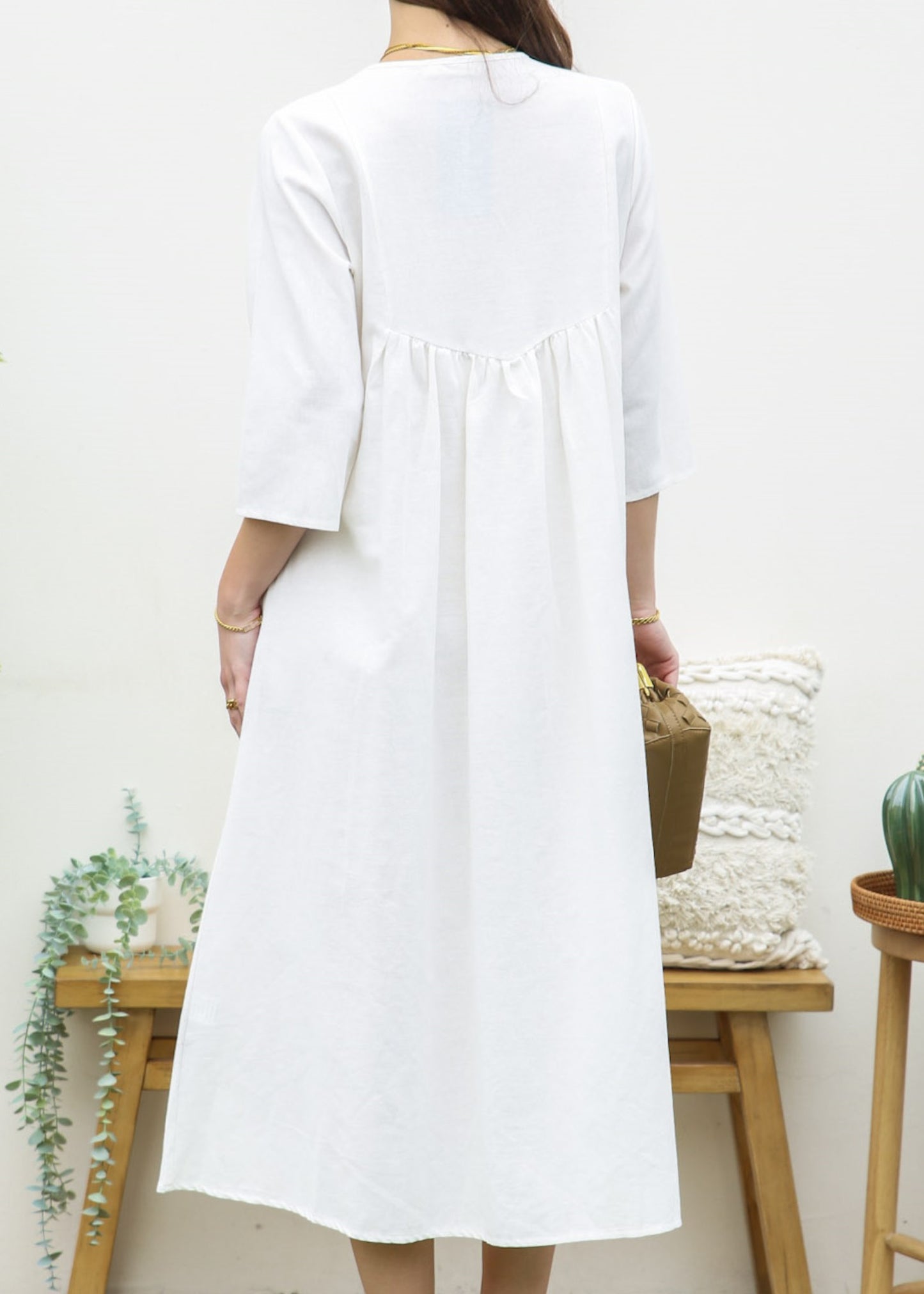 Lace Detail Kaftan Dress