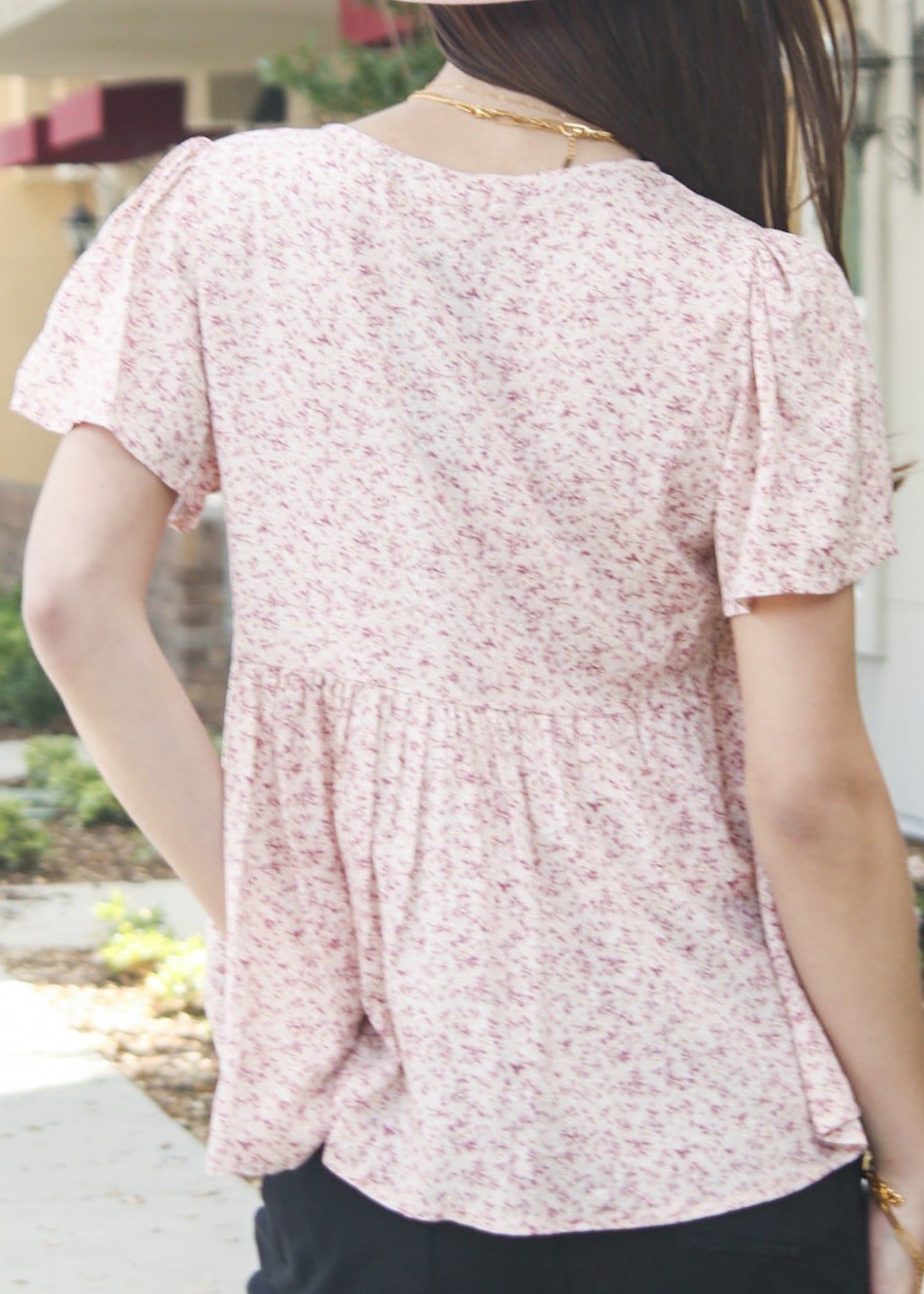Blusa ligera con estampado floral