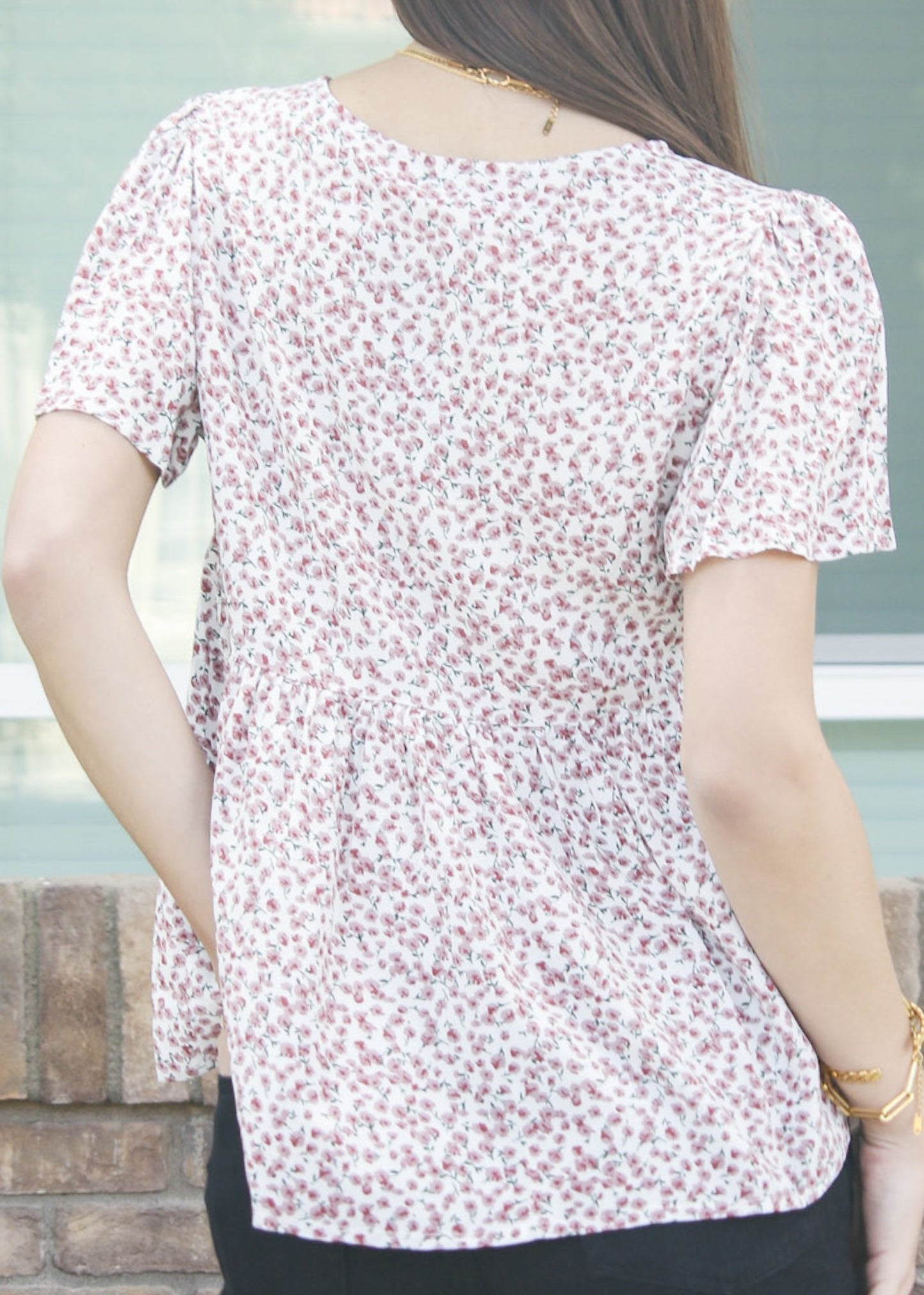Blusa ligera con estampado floral