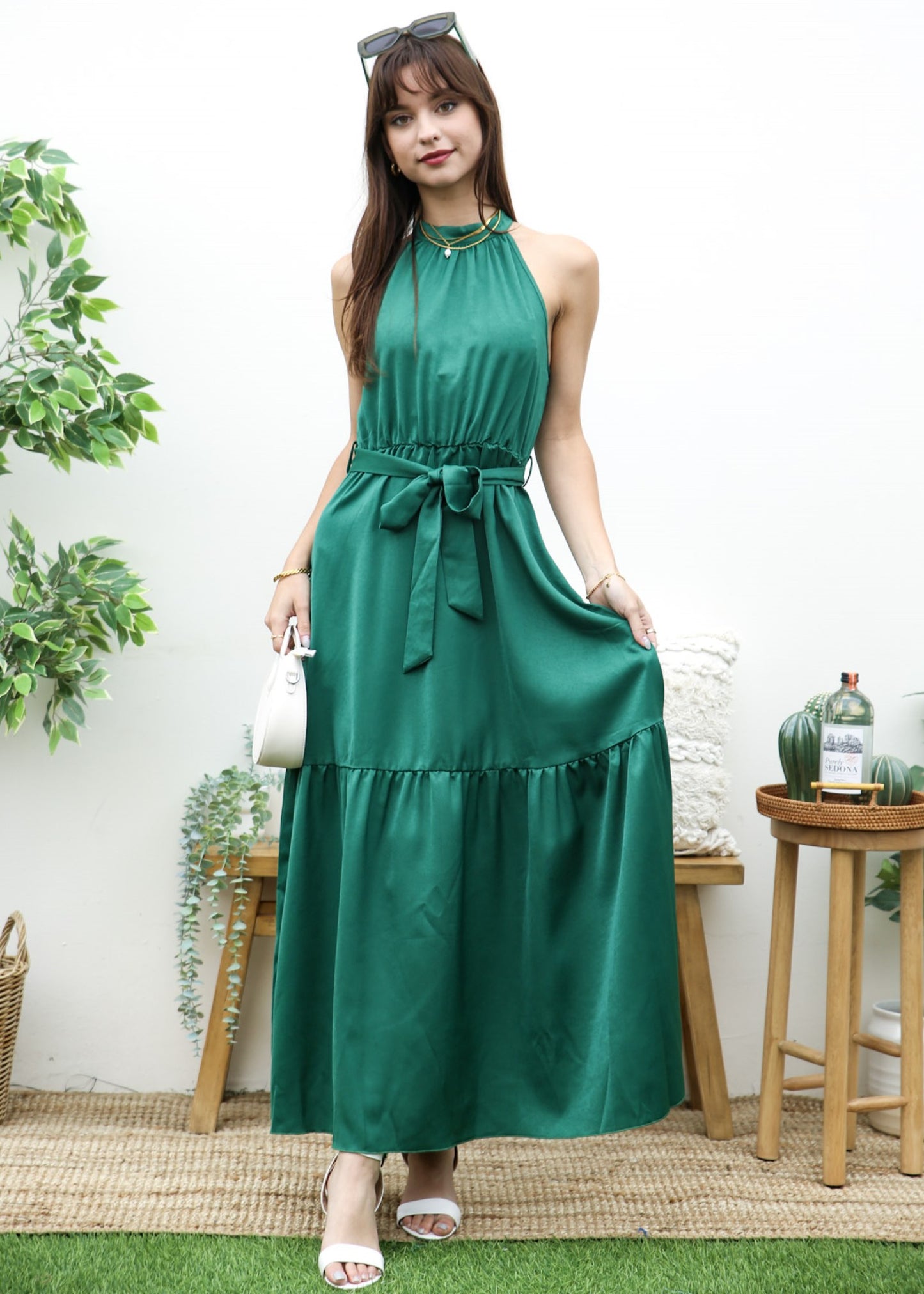 Halter Neck Classic Maxi Dress