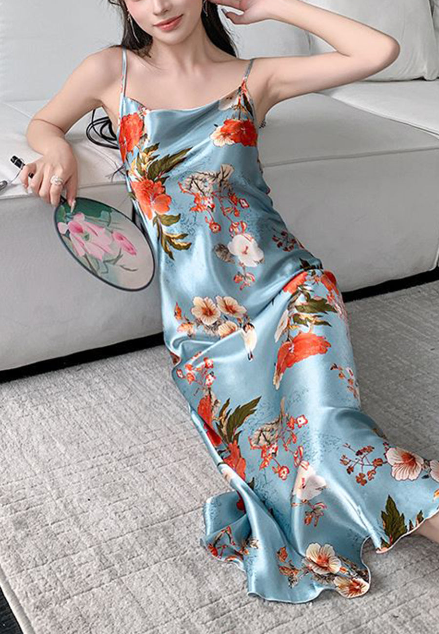Vestido midi con estampado floral