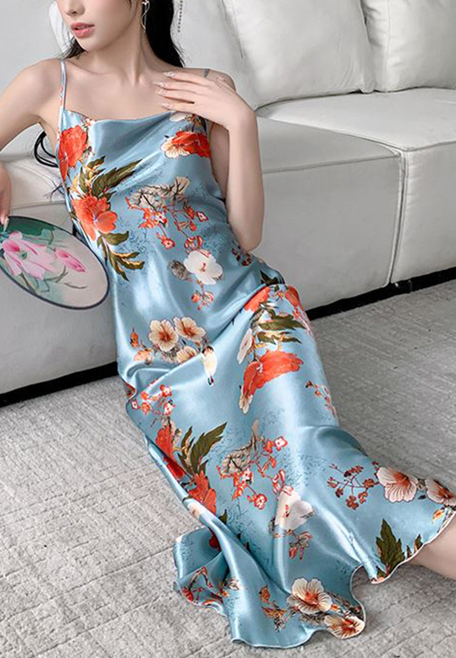 Vestido midi con estampado floral