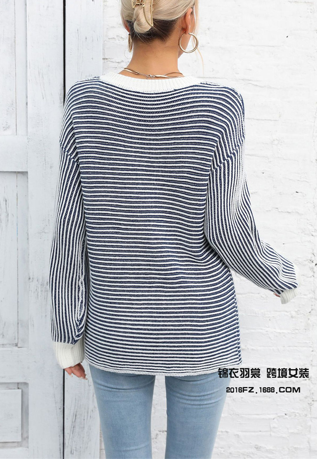 Classic Striped Pattern Sweater