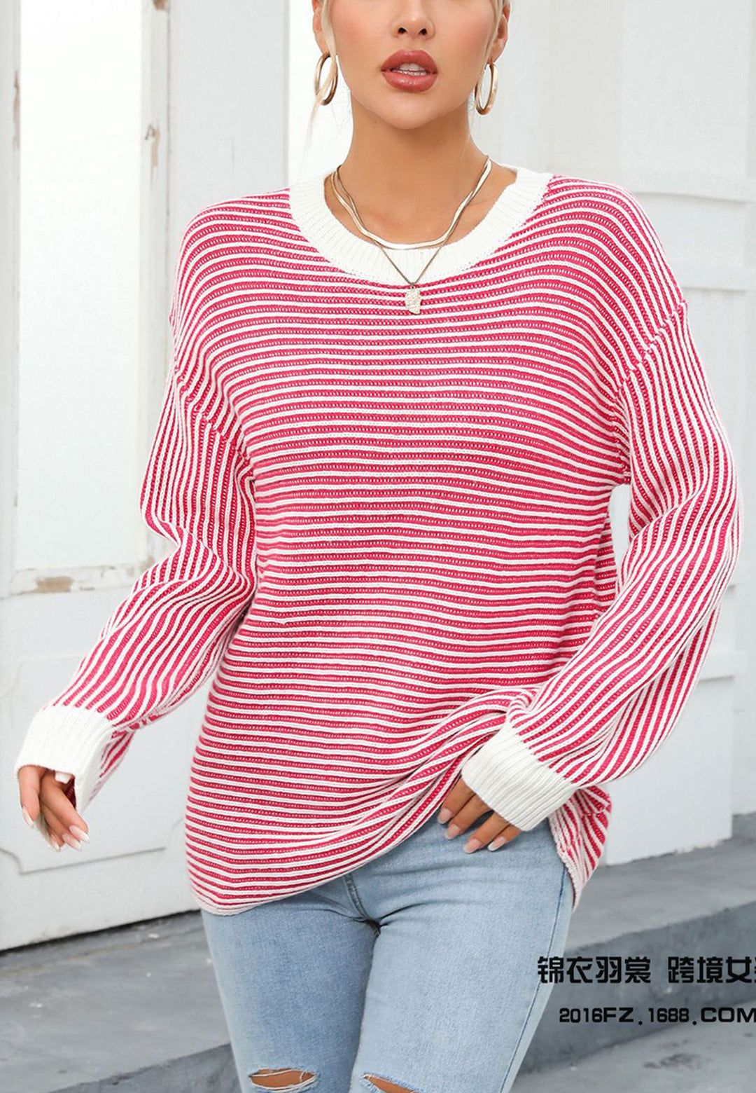 Classic Striped Pattern Sweater