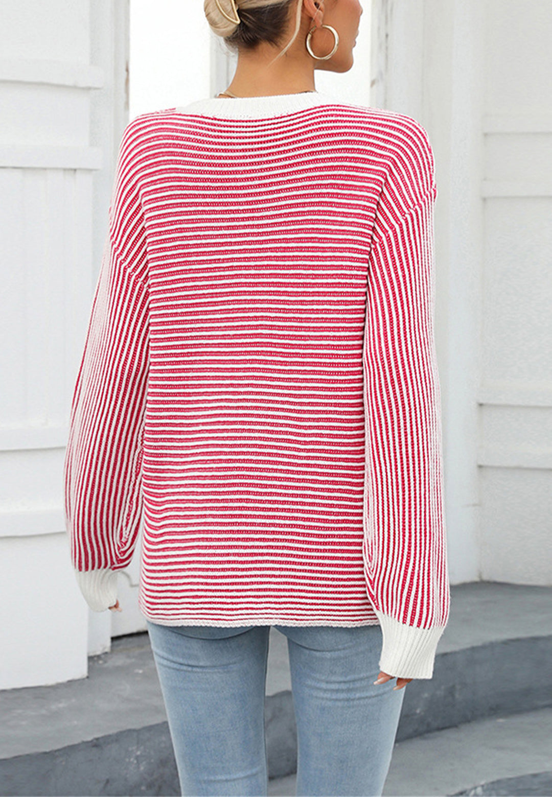 Classic Striped Pattern Sweater