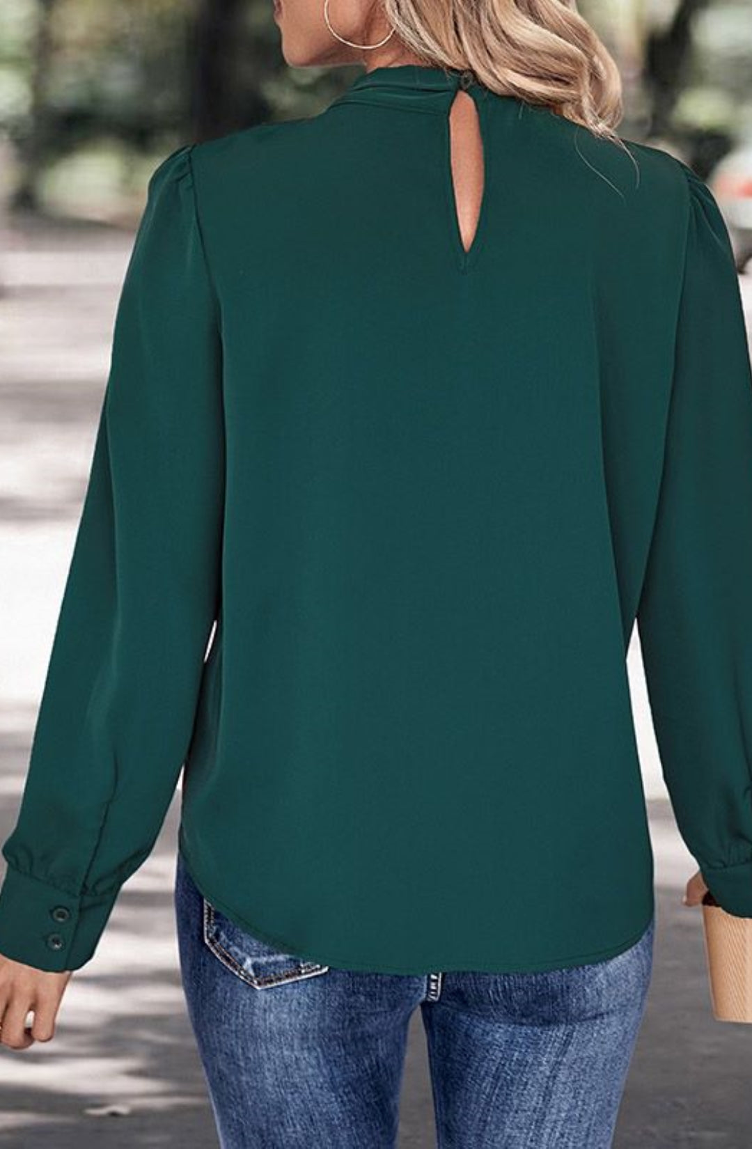 Cross Neck Detail Blouse