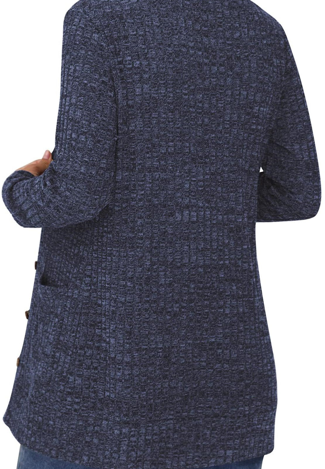 Ribbed Knit Textured Cardigan
