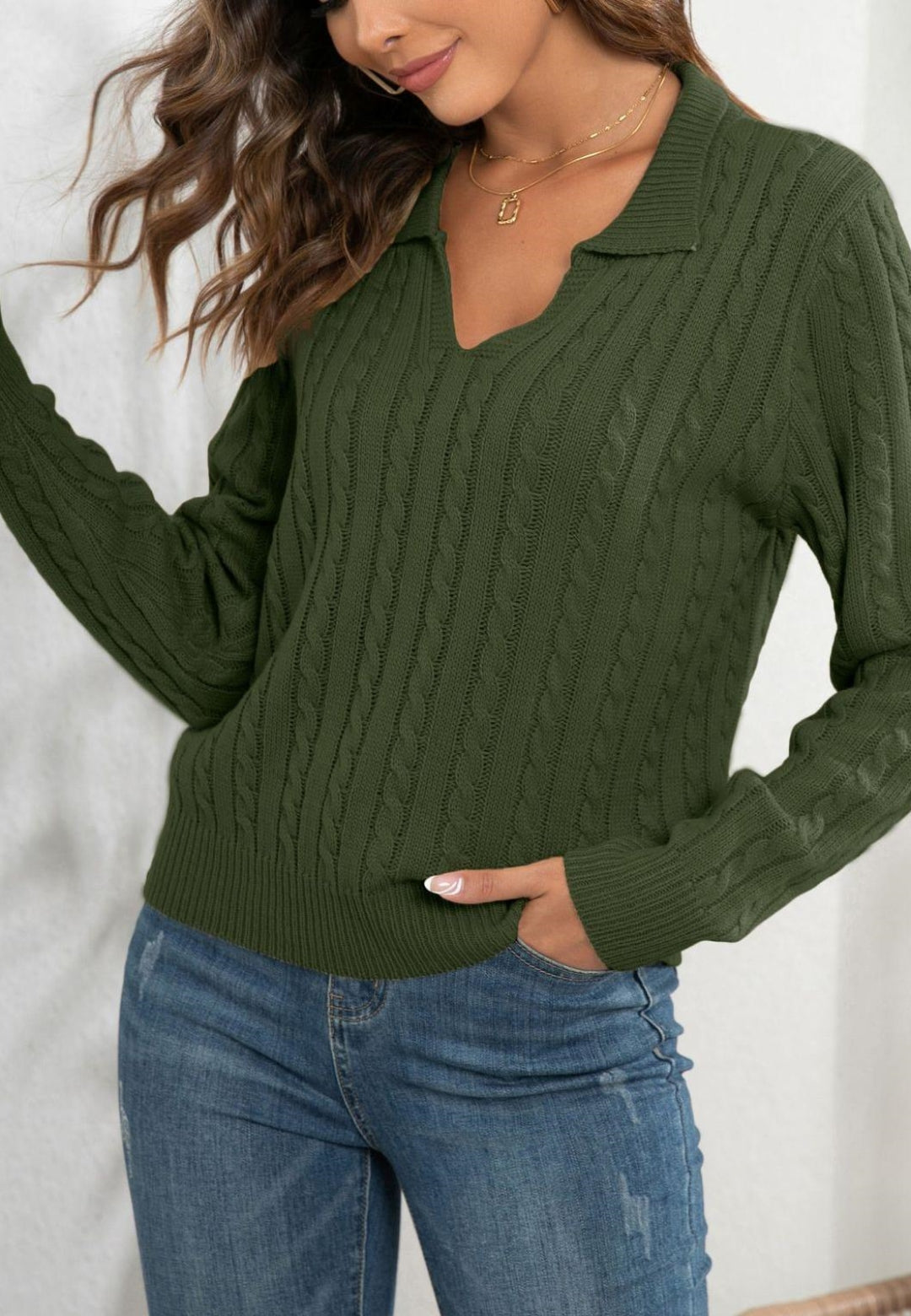 Cable Knit Classic Sweater