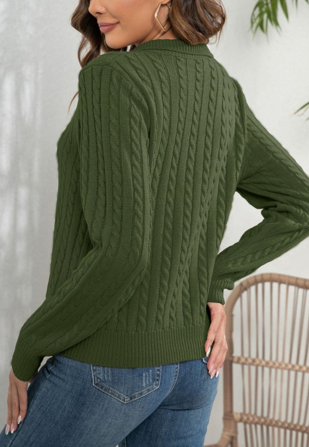 Cable Knit Classic Sweater