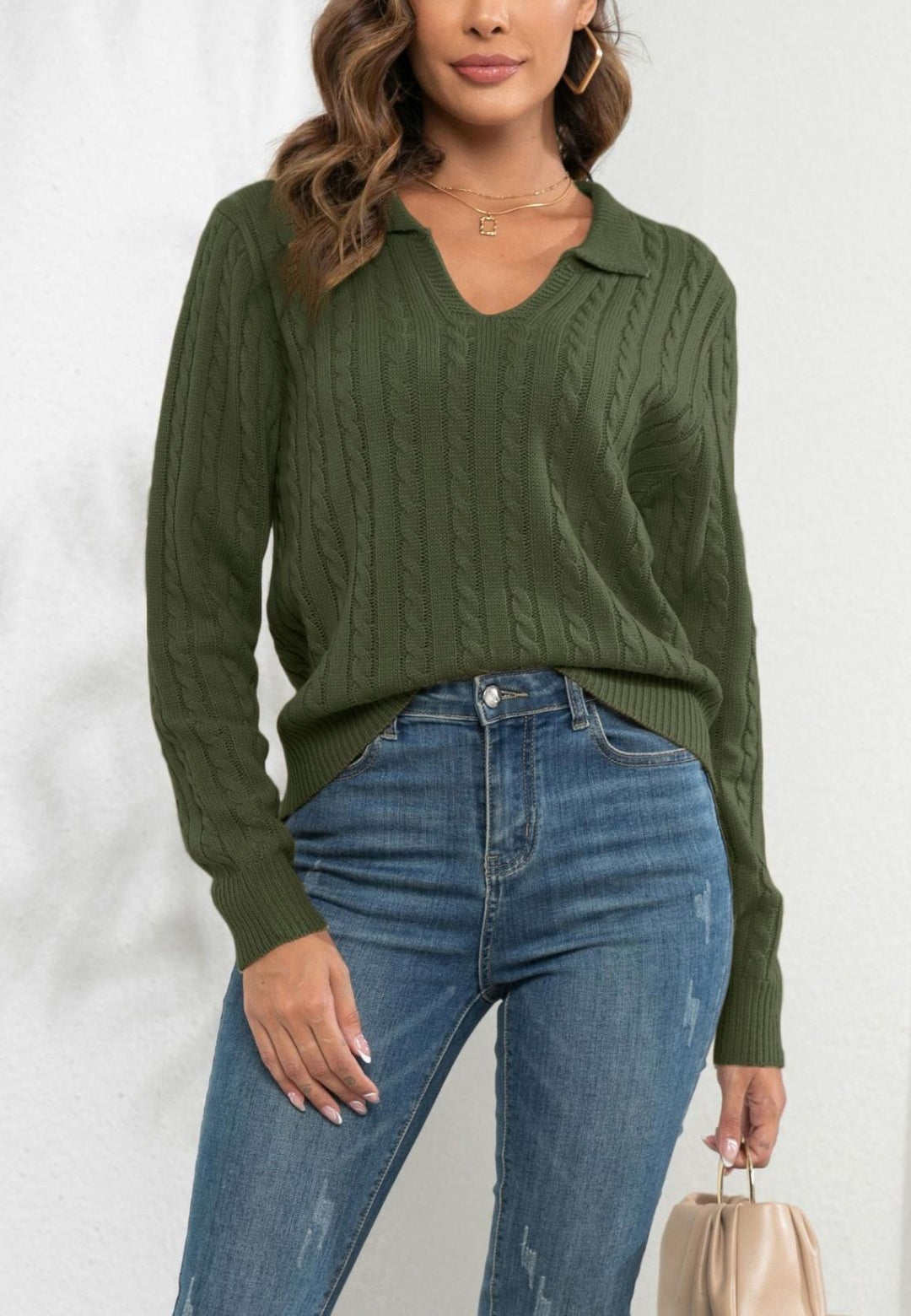 Cable Knit Classic Sweater