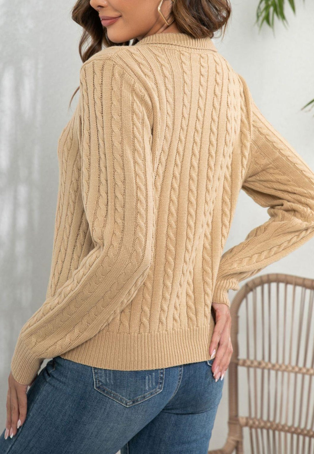 Cable Knit Classic Sweater