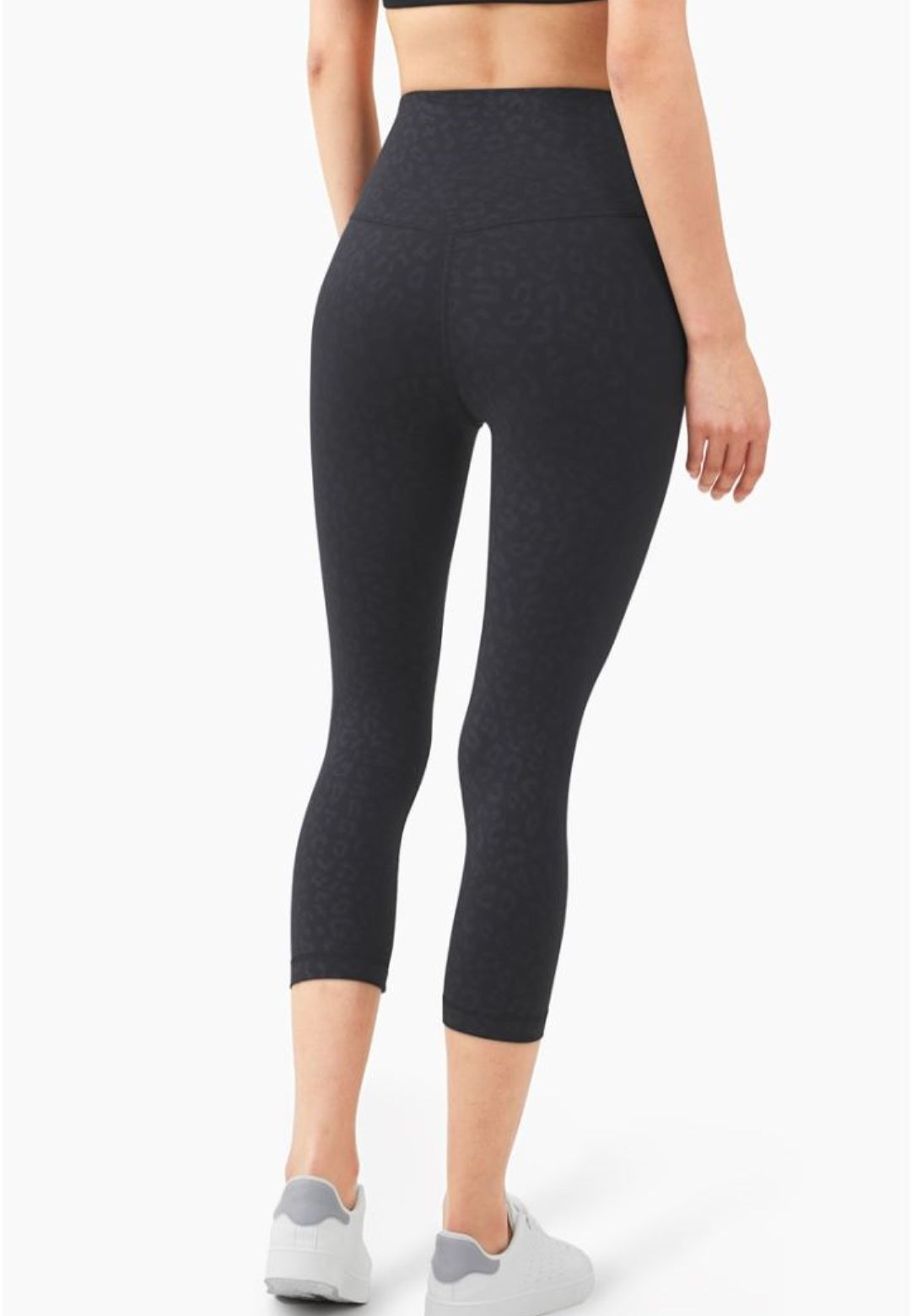 Leggings de cintura alta recortados