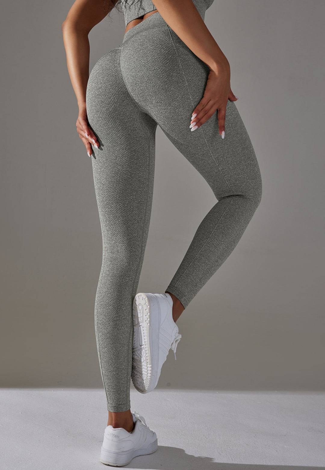 Leggings de cintura alta con costura central