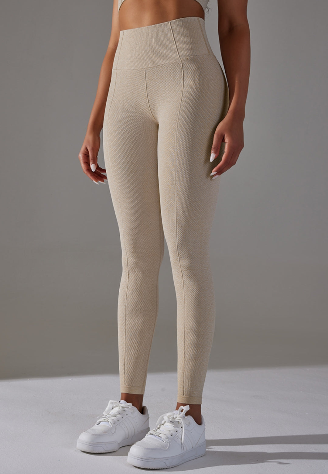 Leggings de cintura alta con costura central