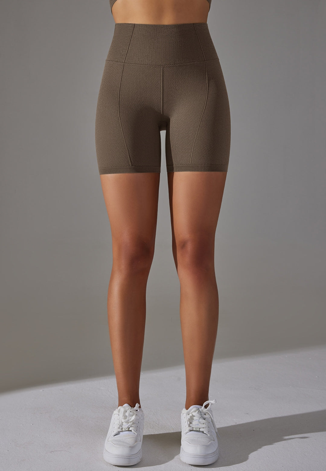 Pantalones cortos de ciclista con textura de color sólido