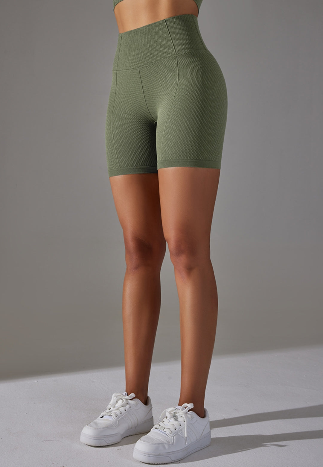 Pantalones cortos de ciclista con textura de color sólido