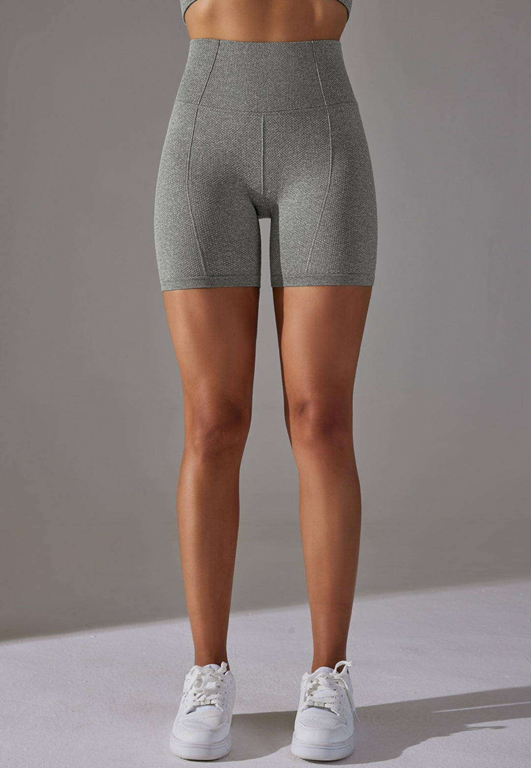 Pantalones cortos de ciclista con textura de color sólido