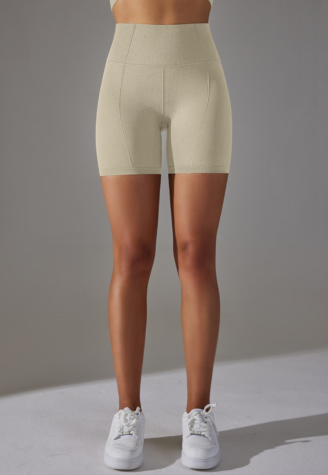 Pantalones cortos de ciclista con textura de color sólido