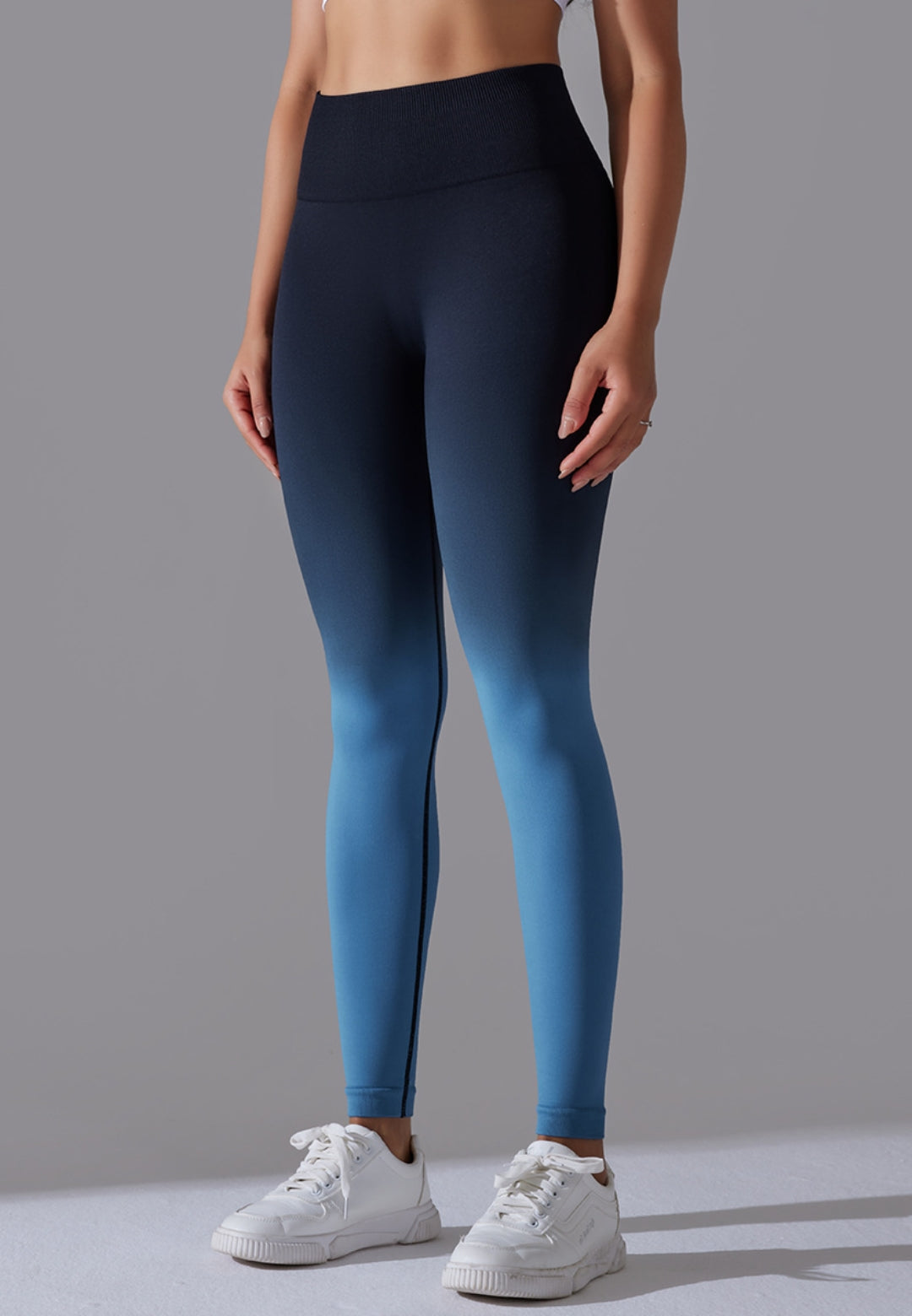 Leggings con cintura alta y efecto ombré