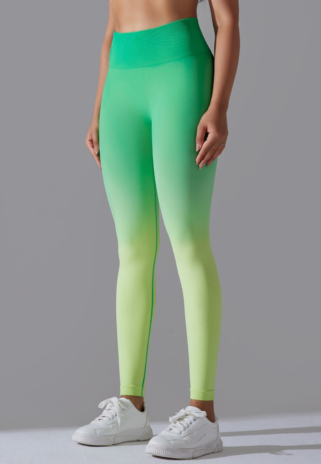 Leggings con cintura alta y efecto ombré