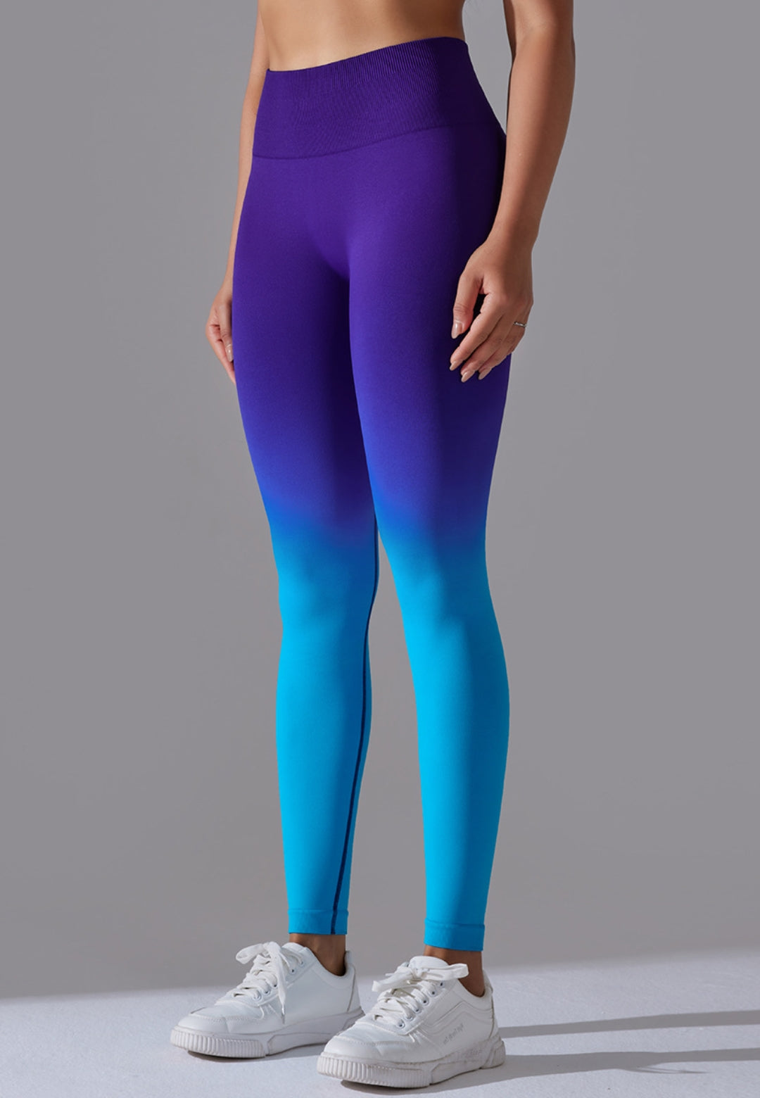 Leggings con cintura alta y efecto ombré