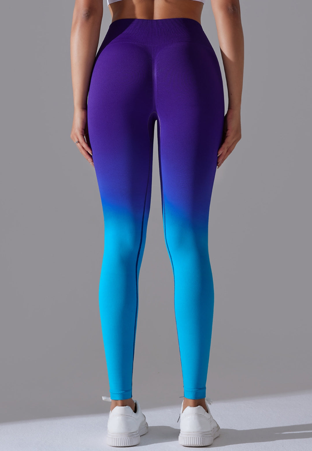 Leggings con cintura alta y efecto ombré