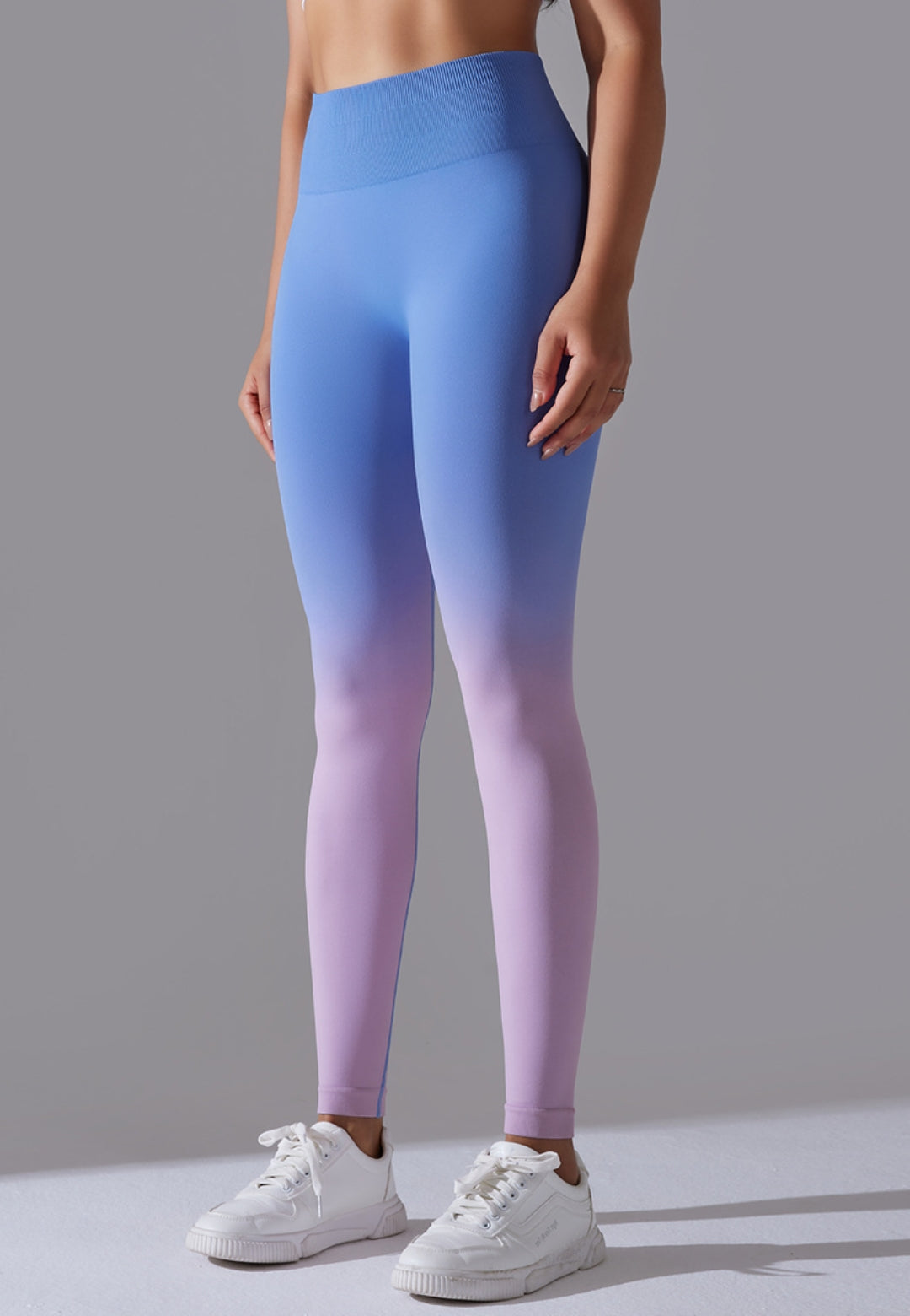 Leggings con cintura alta y efecto ombré