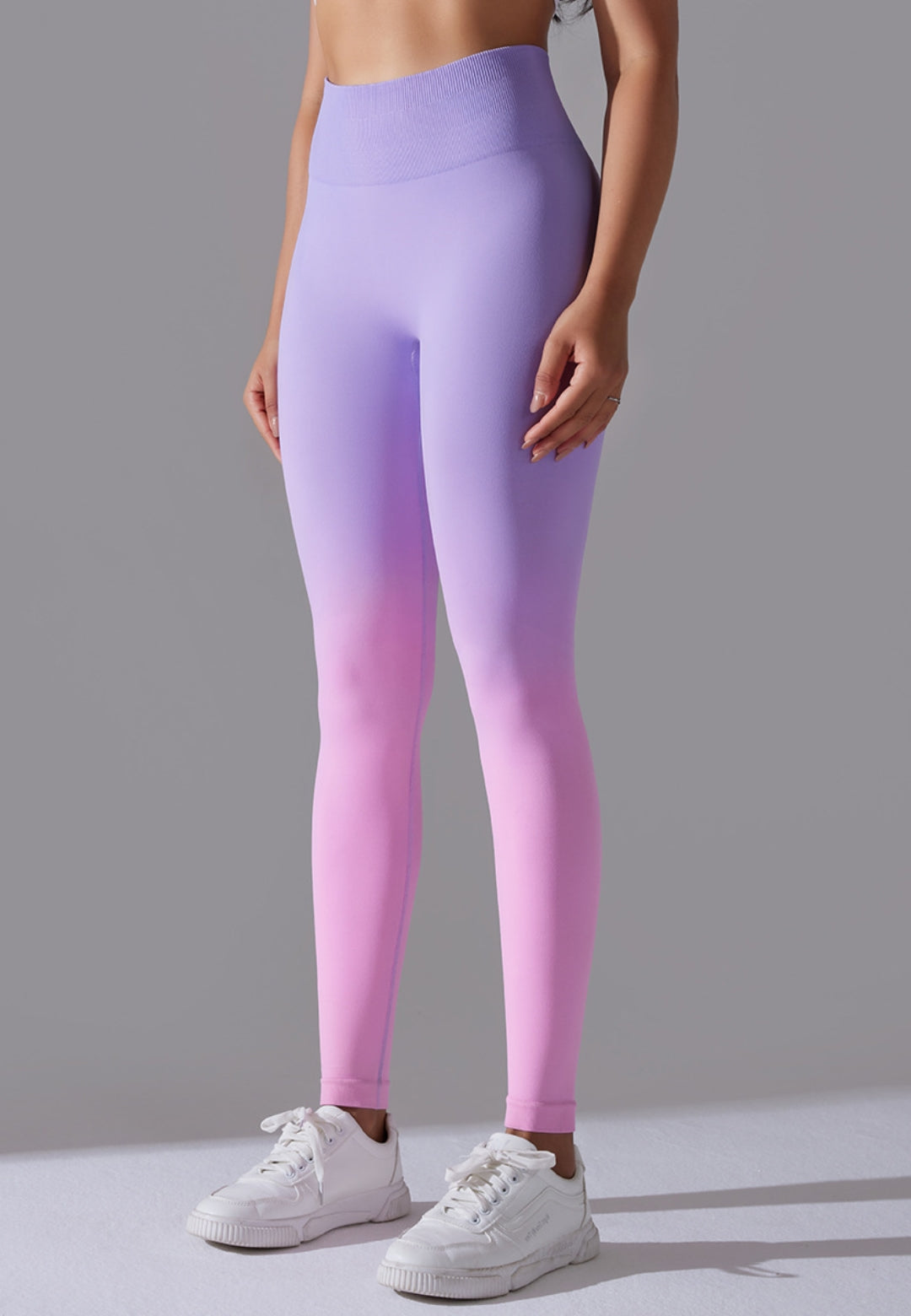 Leggings con cintura alta y efecto ombré