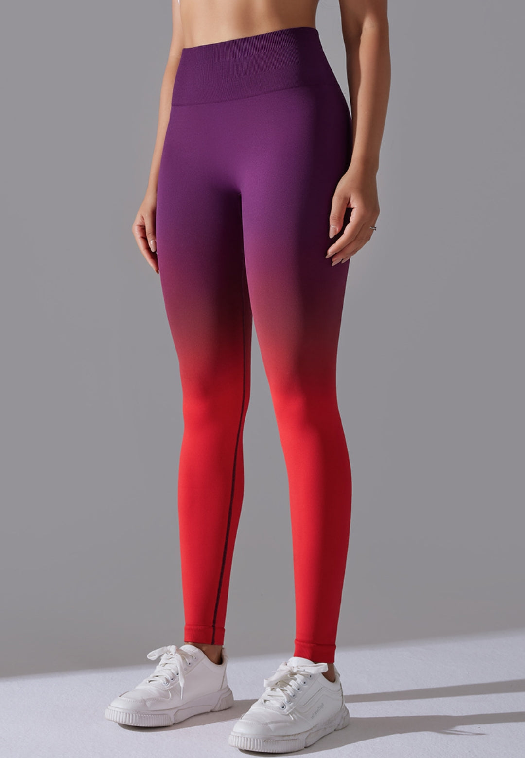 Leggings con cintura alta y efecto ombré