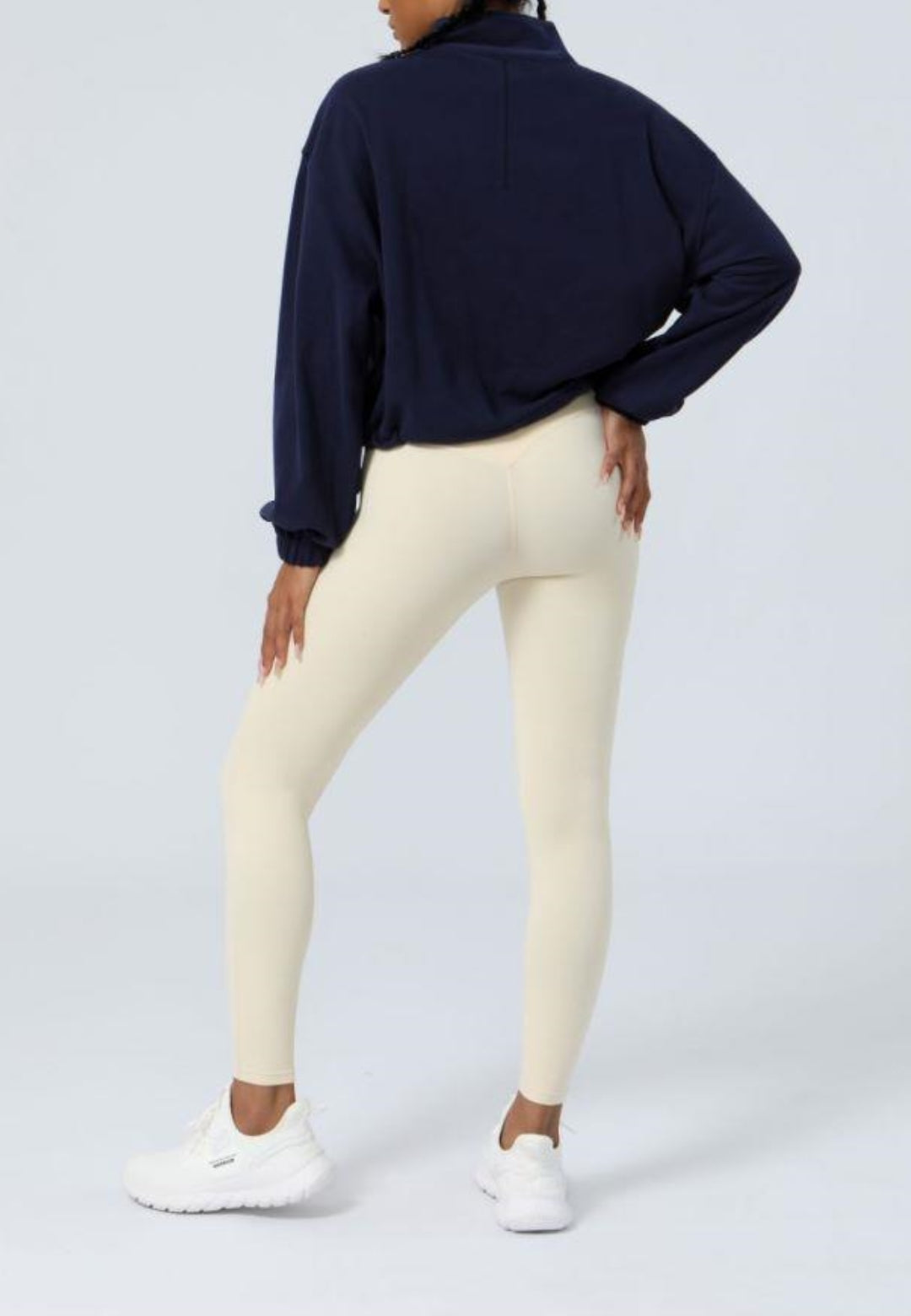 Chaqueta deportiva informal de manga larga holgada con cremallera