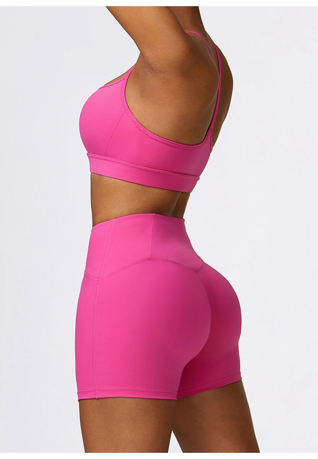 Sujetador deportivo con espalda en Y de color liso