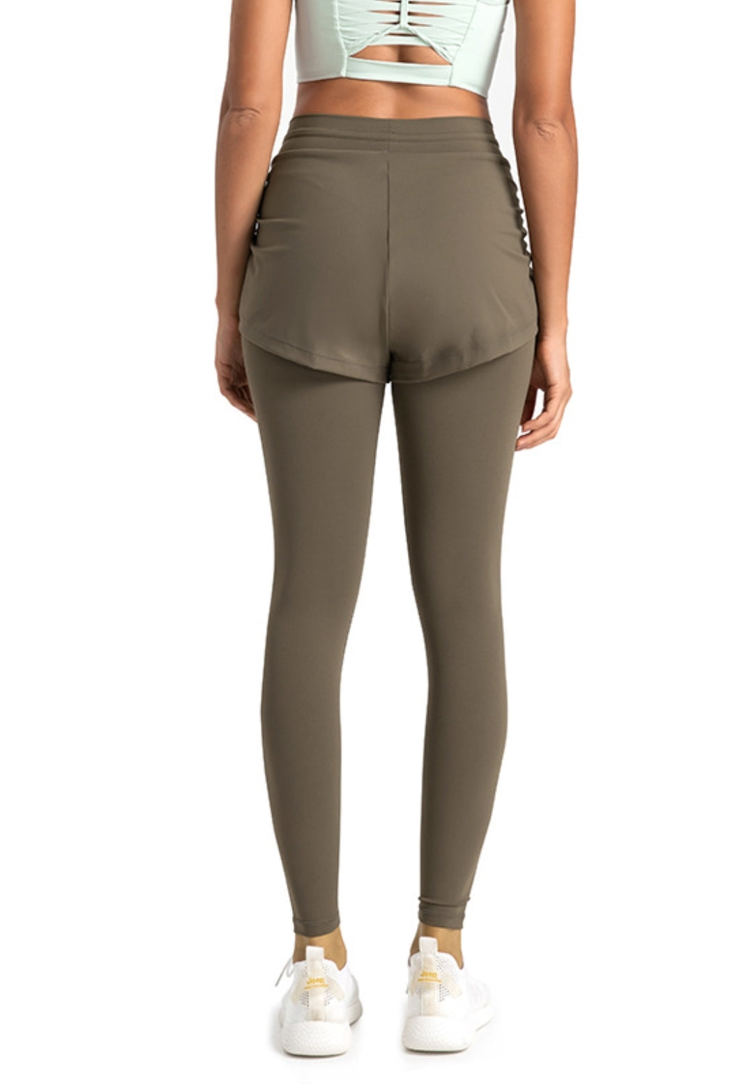 Leggings con capas de color liso