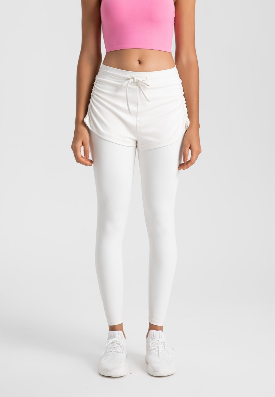 Leggings con capas de color liso