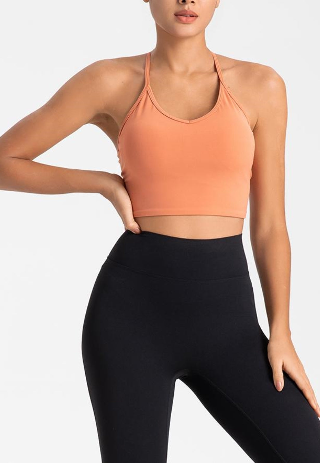 T-Back Cutout Detail Sports Bra