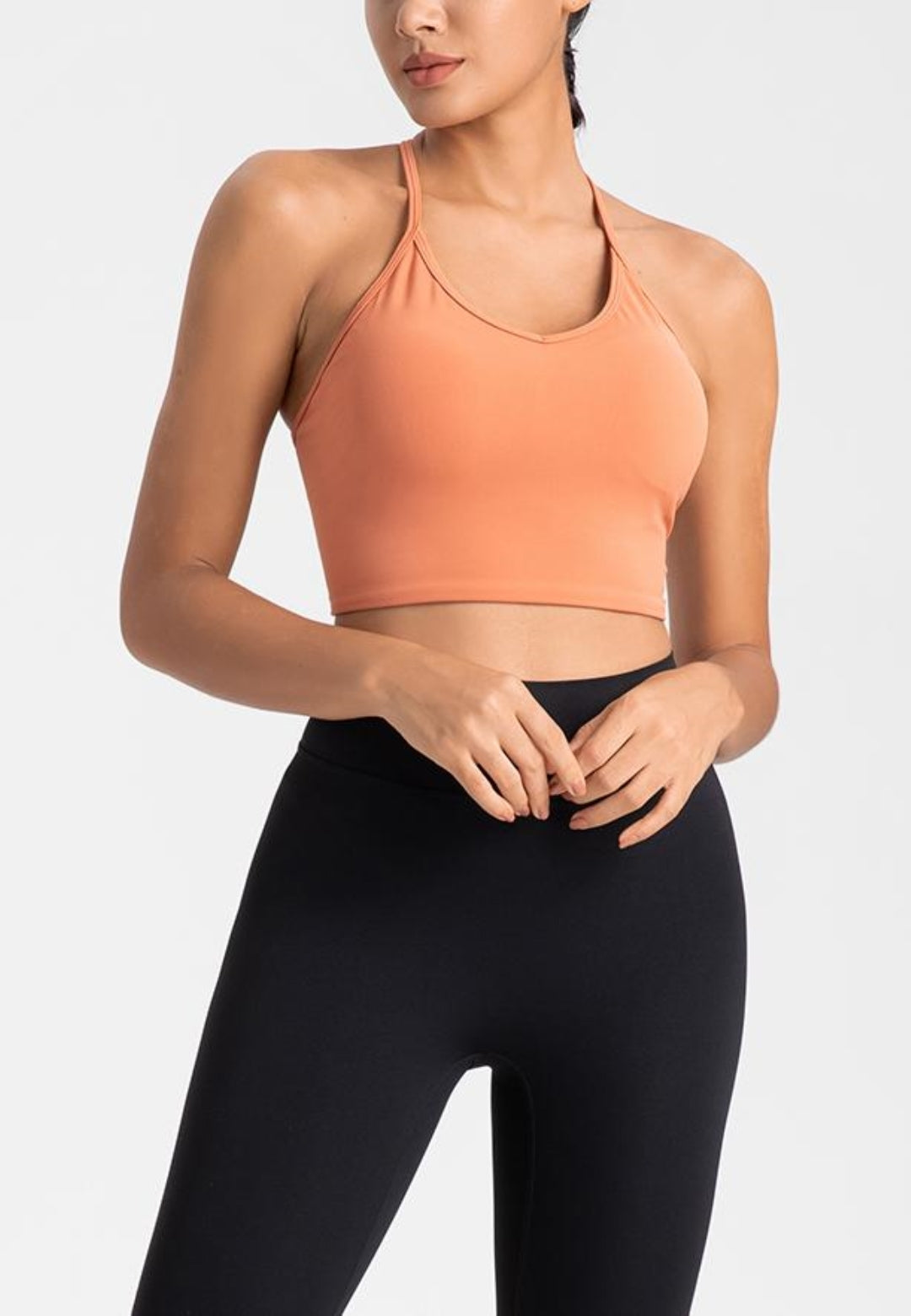 T-Back Cutout Detail Sports Bra