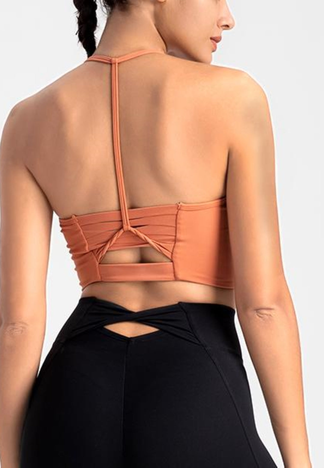 T-Back Cutout Detail Sports Bra