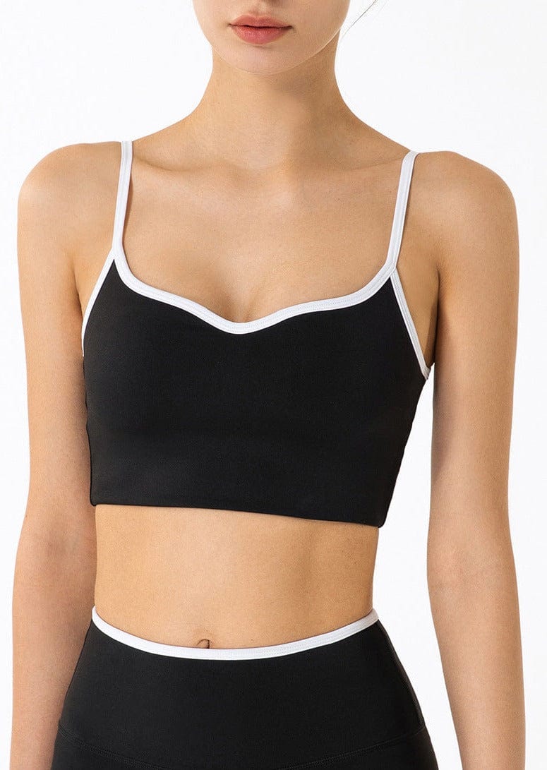 Longline Contrast Sports Bra