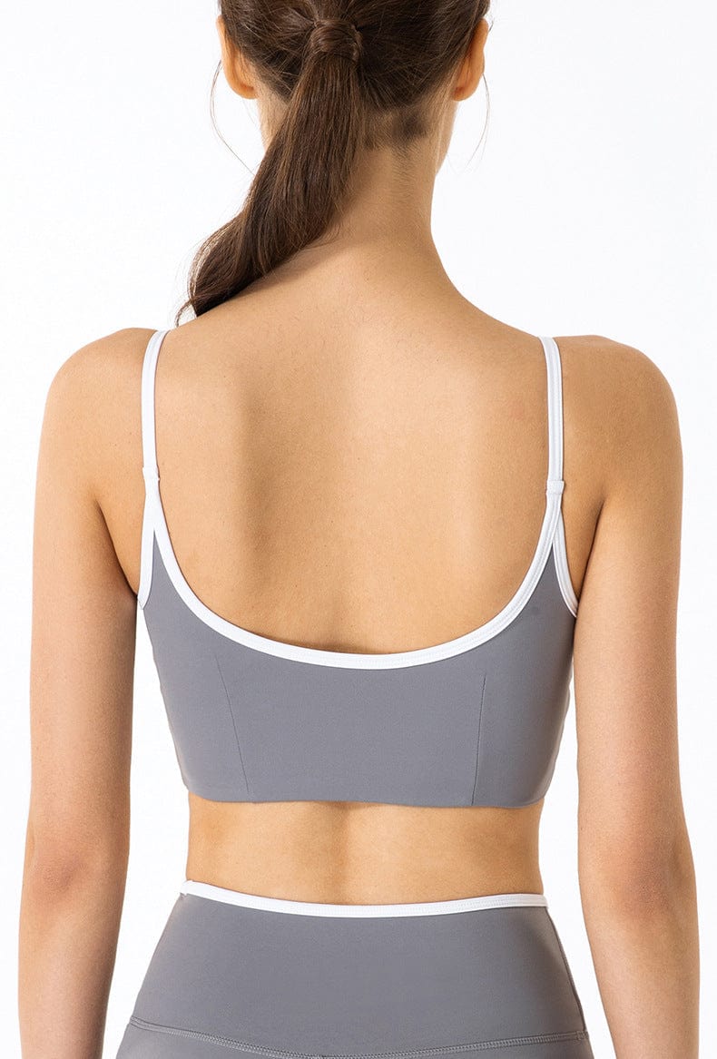 Longline Contrast Sports Bra
