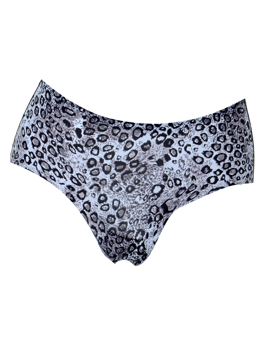 Braguitas de talle alto con estampado animal en amarillo, negro y azul, talla S/M