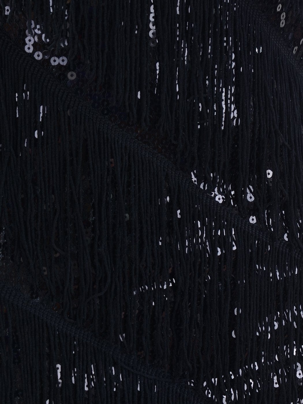 Vestido midi estilo flapper con flecos y lentejuelas